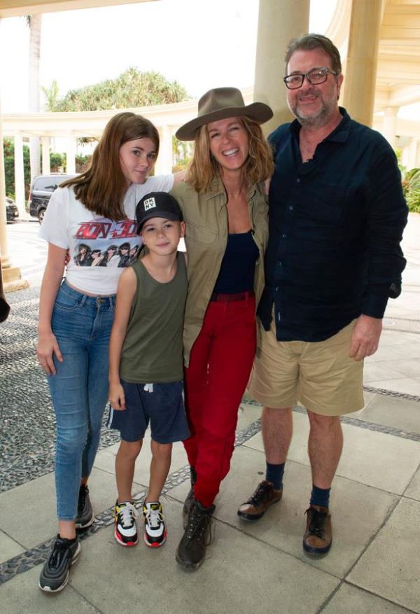 Kate with Derek and their two children Darcy and Billy