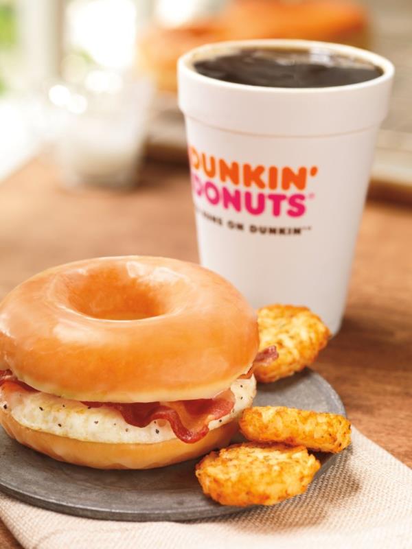 Customers who pay $6 will have a bacon, egg and cheese sandwich alongside coffee and hash browns.