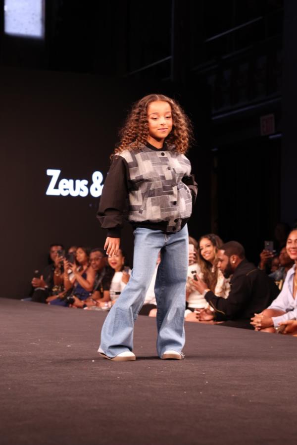 Dream Kardashian walking the runway at Zeus And Lexi Kids September 2024 New York Fashion Week