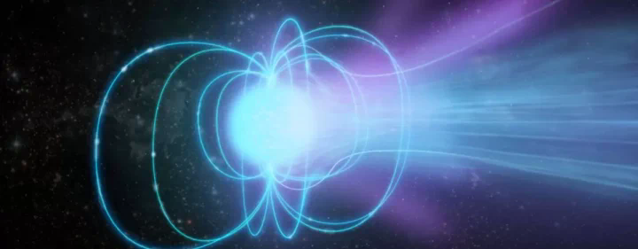 An artist's illustration of a magnetar, a highly magnetic neutron star. An international team of astronomers used the U.S. National Science Foundation National Radio Astronomy Observatory's Very Long baseline Array to determine key characteristics of a nearby magnetar.