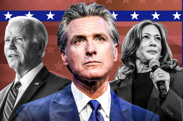 Gavin Newsom, the governor of California, thinks Kamala Harris is an excellent candidate - but he feels bad for Joe Biden.